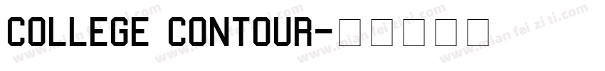 College Contour字体转换